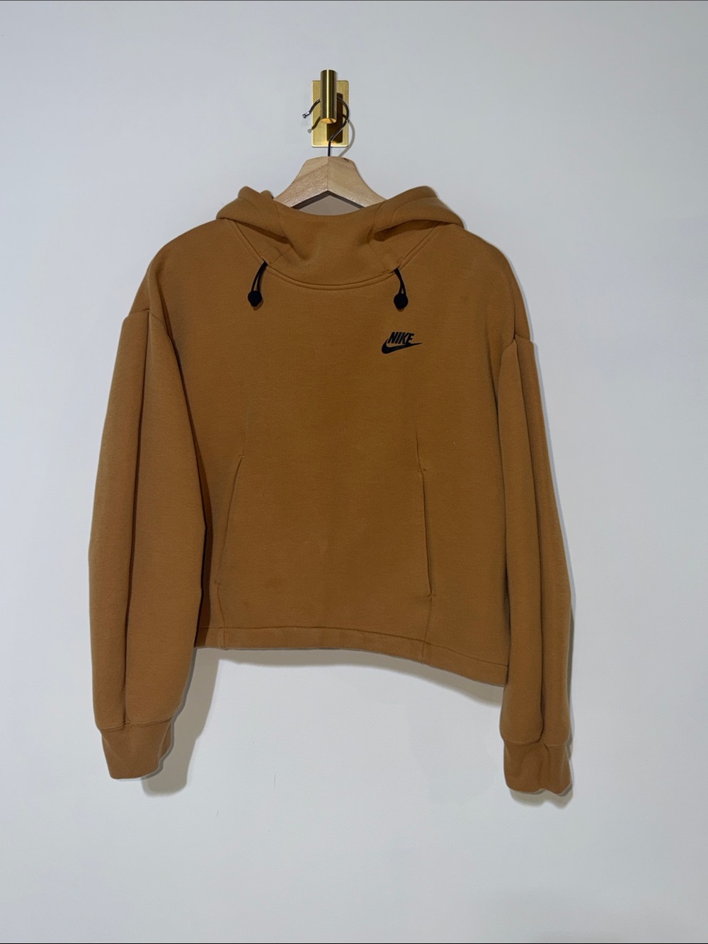 Nike Sportswear Tech Fleece Oversized Hoodie Flax  Women’s Size small - Picture 2 of 7